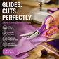 ✂️ מספריים רב-תכליתיים עם שיניים משוננים – חיתוך זיגזג לבד, נייר ועור