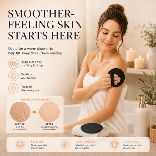 🛀 ספוג קרצוף אמבטיה מגומי | מסיר עור מת ומחזיר זוהר ✨ | עמיד לשימוש חוזר 🌟