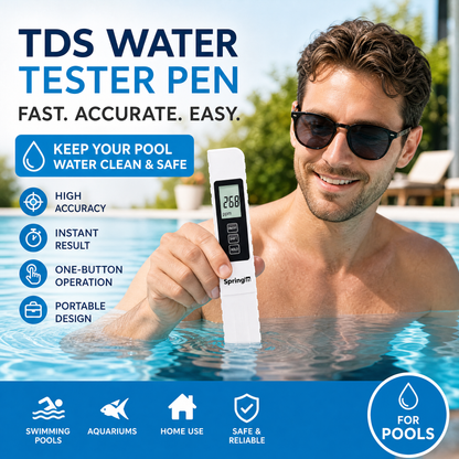 ✨ בודק איכות מים 3 ב-1 - מודד TDS, מוליכות וטמפרטורה עם תצוגת LCD 🌊📱