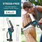 🔥מבצע לזמן מוגבל 50% הנחה🔥 מסור שרשרת מיני אלחוטי 6 אינץ' עם 2 סוללות