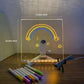 ⏳🎨 לוח ציור LED זוהר לילדים