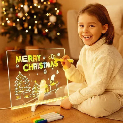 ⏳🎨 לוח ציור LED זוהר לילדים