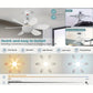 ⏳מבצע יום אחרון LED SmartBreez™ 40W – 20.5 אינץ', שקט במיוחד עם שלט רחוק 🎯 | E27 + מתאם B22 חינם 🔌 | לחדר שינה 😴, מטבח 👩‍🍳 ומוסך 🛠️ – מוכן לשימוש בבריטניה!
