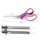 ✂️ מספריים רב-תכליתיים עם שיניים משוננים – חיתוך זיגזג לבד, נייר ועור