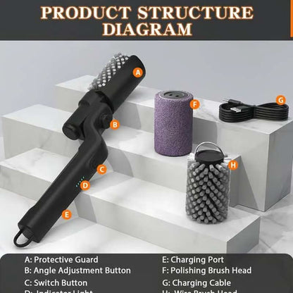 מברשת חשמלית אלחוטית לניקוי ברביקיו