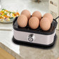 🍳 מאדה ביצים רב‑תכליתי – 200W, אידוי מהיר, מכסה שקוף. מושלם לבקרים עמוסים! ✨💨