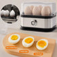 🍳 מאדה ביצים רב‑תכליתי – 200W, אידוי מהיר, מכסה שקוף. מושלם לבקרים עמוסים! ✨💨