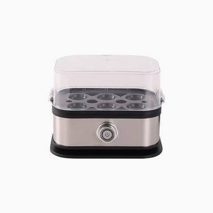 🍳 מאדה ביצים רב‑תכליתי – 200W, אידוי מהיר, מכסה שקוף. מושלם לבקרים עמוסים! ✨💨