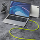🔌 כבל טעינה מהירה 4-ב-1 עוצמתי, 240W PD רב-חיבור, USB-A/USB-C ל-Type-C/Lightning, כבל טעינה מהירה אוניברסלי לטלפונים ולפטופים