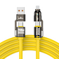 🔌 כבל טעינה מהירה 4-ב-1 עוצמתי, 240W PD רב-חיבור, USB-A/USB-C ל-Type-C/Lightning, כבל טעינה מהירה אוניברסלי לטלפונים ולפטופים