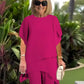 💝Chiffon two-piece set for women – Asymmetrical double-layered top & wide-leg pants – Breathable & elegant for spring & vacations