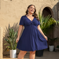 👗 50% הנחה עכשיו! 🌸 שמלה אלגנטית עם צווארון V, חזית טוויסט וכיסים – מותן מחמיאה, נושמת וזורמת – מושלמת לעבודה, חתונות או דייטים – שיקית ופונקציונלית 💃