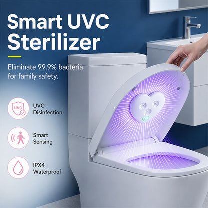 💡 נורית חיטוי UVC חכמה לאסלה