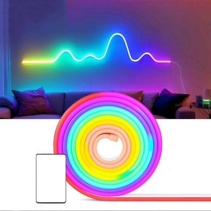 תאורת חבל LED גמישה בצבעי RGB עם שליטה חכמה מרחוק